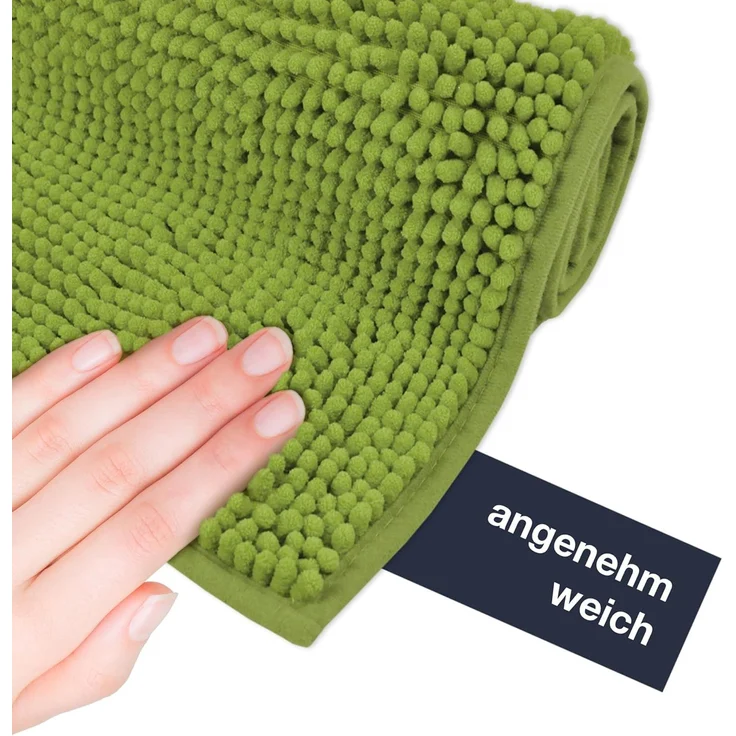 WohnDirect Eck Duschmatte 100 x 100 x 50 cm | Dunkelblau - rutschfest & Waschbar - idealer Duschvorleger für eckige Duschkabinen zum Set kombinierbar - Badematten & Badteppiche – Bild 5