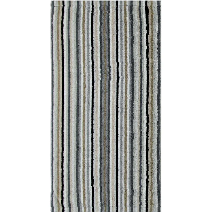 CAWÖ Duschtuch - C Life Style Stripes, Walkfrottier Beige 70x140cm – Bild 2