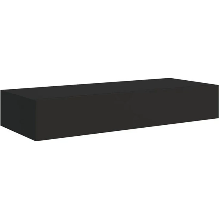 DOTMALL Schubkasten Wandmontiertes Schubladenregal,Schwarz, 60x23,5x10cm,MDF – Bild 4