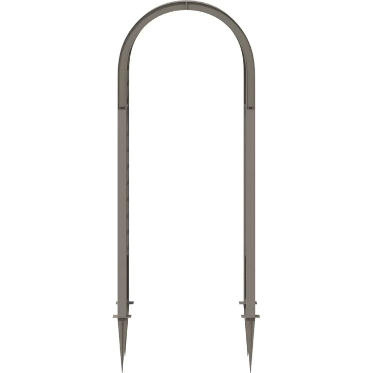vidaXL Rosenbogen mit Spitzen Grau 97 x 43 x 218 cm PP 42041738 – Bild 3