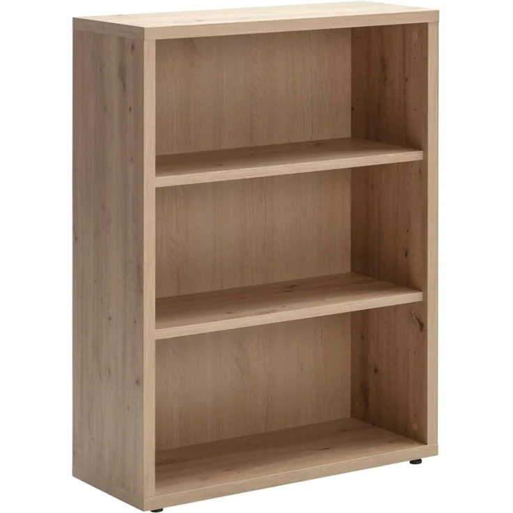 Regal Design-Office / Disegno, Holzwerkstoff, Holzfarben, 81 x 119 x 35 cm – Bild 1