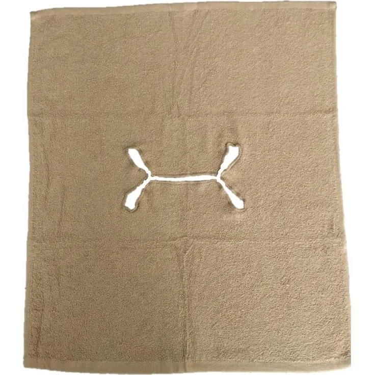 Handtuch mit Nasenschlitz für Massageliege 1 Stück Sand