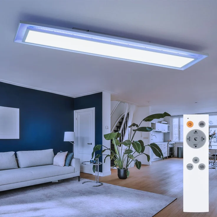 LED Deckenlampe, Farbwechsler, Dimmbar, Länge 85 cm – Bild 2