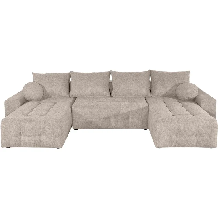 OTTO home Wohnlandschaft Jessy U-Form, B: 313 cm, in Cord & weiteren Bezügen, Schlaffunktion, Bettkasten, Tonnentaschenfederkern-Polsterung – Bild 2