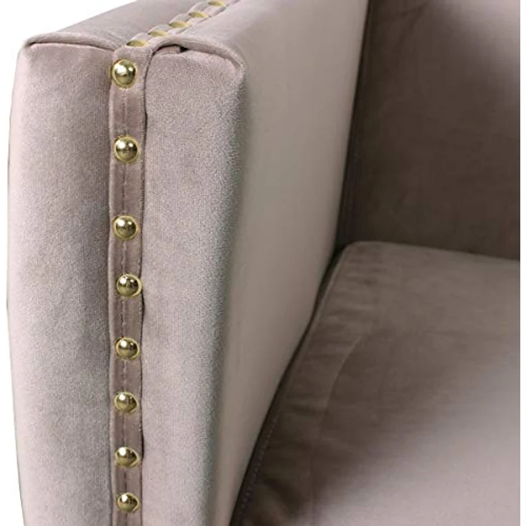 Menzzo Joshua Sessel mit Samtbezug Taupe – Bild 6