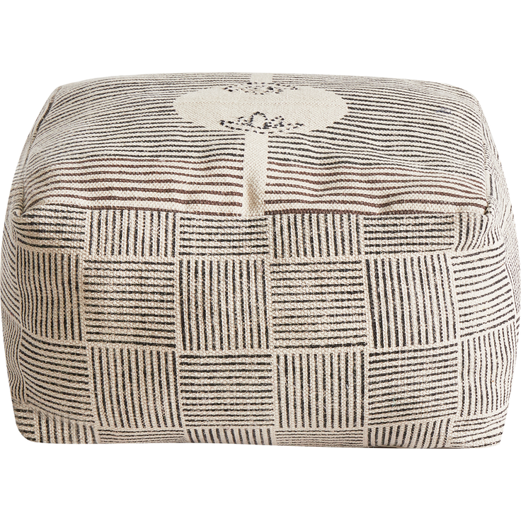 Pouf LUTZ Baumwolle Grau – Bild 4