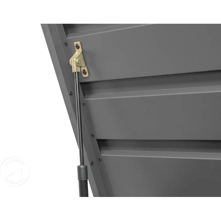 GFP Primeyard Gartenbox 137x61x61 cm Aufbewahrungsbox Auflagenbox Gartentruhe Metall Anthrazit – Bild 5