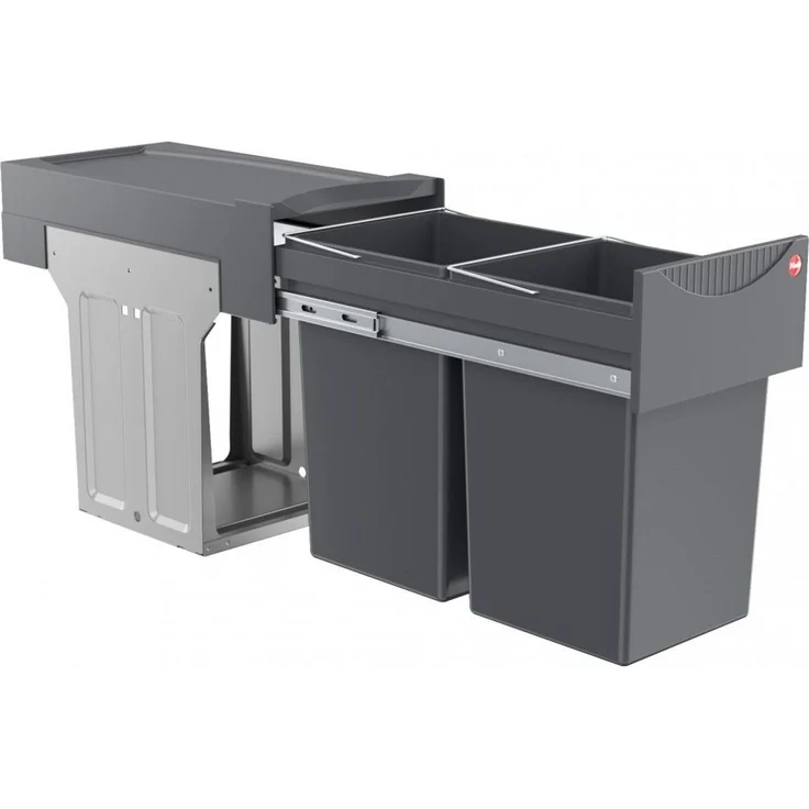 HAILO 3666-10 Abfallsorter 30 (2x15) Liter TANDEM ab 30 cm Schrankbreite – Bild 4