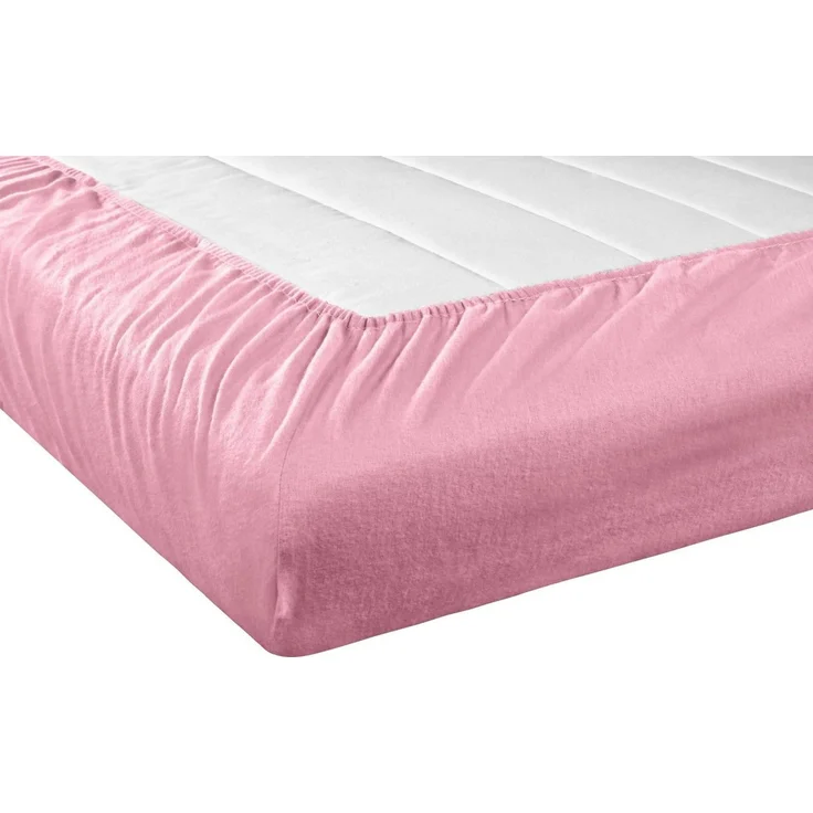 Setex REFIBRA Feinbiber Spannbettlaken rosa 90 x 200 cm – Bild 2