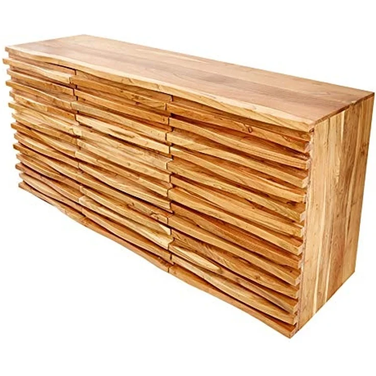 riess-ambiente Sideboard RELIEF 160cm natur, Massivholz · Anrichte · mit aufwändiger Front · Kommode · Wohnzimmer – Bild 1