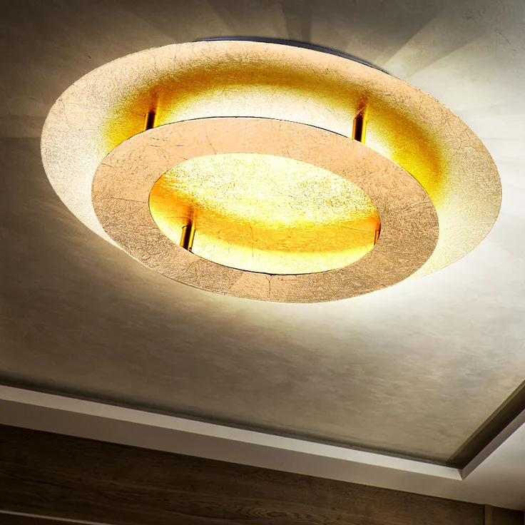 18 Watt LED Deckenleuchte in gold für Ihren Wohnraum – Bild 4