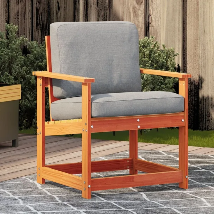 vidaXL Gartenstuhl Wachsbraun 62x56x77 cm Massivholz Kiefer 844662