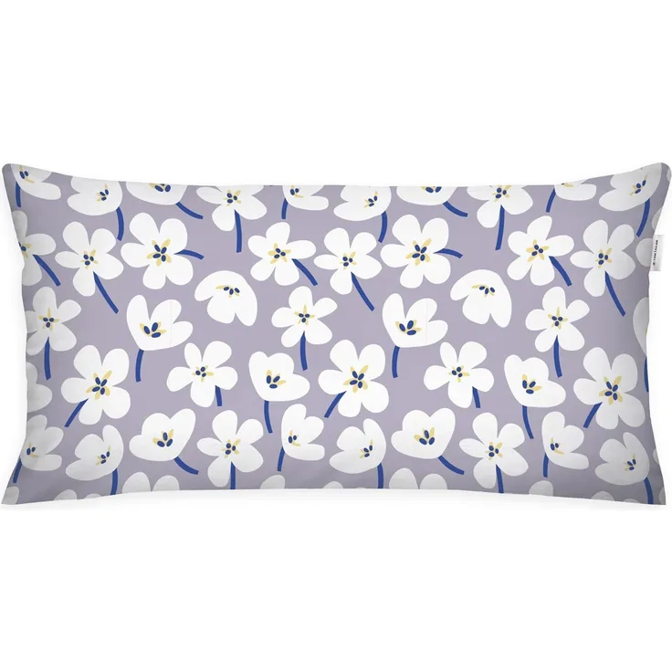 TOM TAILOR HOME Kissenhülle new bedroom, FRESH FLOWERS, 40x40cm oder 40x80cm, (1 Stück), mit farbigem Markenreißverschluss