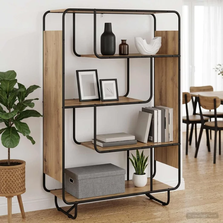 vidaXL Highboard Artisan-Eiche 93.5 x 37.5 x 144 cm Holzwerkstoff 8007953 – Bild 1