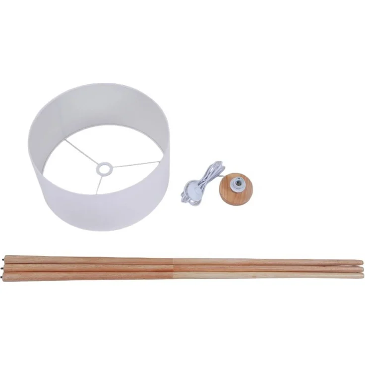 Lindby Stehlampe Charlia, Weiß IP20, 1x60 W – Bild 6