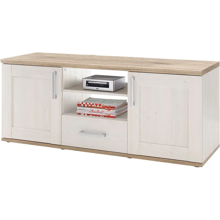 Lowboard Romy / Romance, Holzwerkstoff, Holzfarben, 143 x 59 x 50 cm