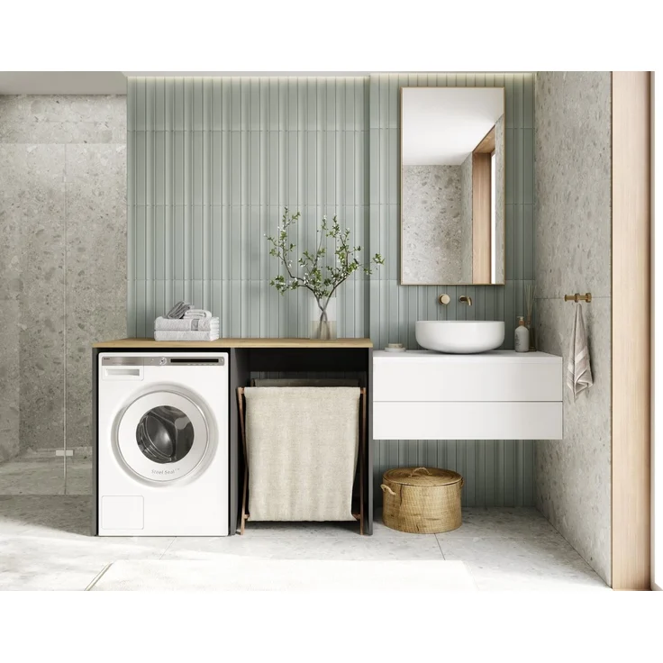 Platan Room Waschmaschinenumbauschrank DORA Waschmaschinenschrank 130 cm breit Überbauschrank Waschmaschine oder Wäschetrockner Schrank für Bad – Bild 4