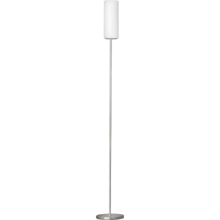 Eglo 85982 Stehleuchte Troy 3 Glas satiniert weiß E27 1X40W H:153cm Ø10,5cm mit Fußtrittschalter