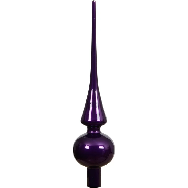 Kaemingk Christbaumspitze, Christbaumspitze Glas 26cm - Feige glänzend – Bild 1