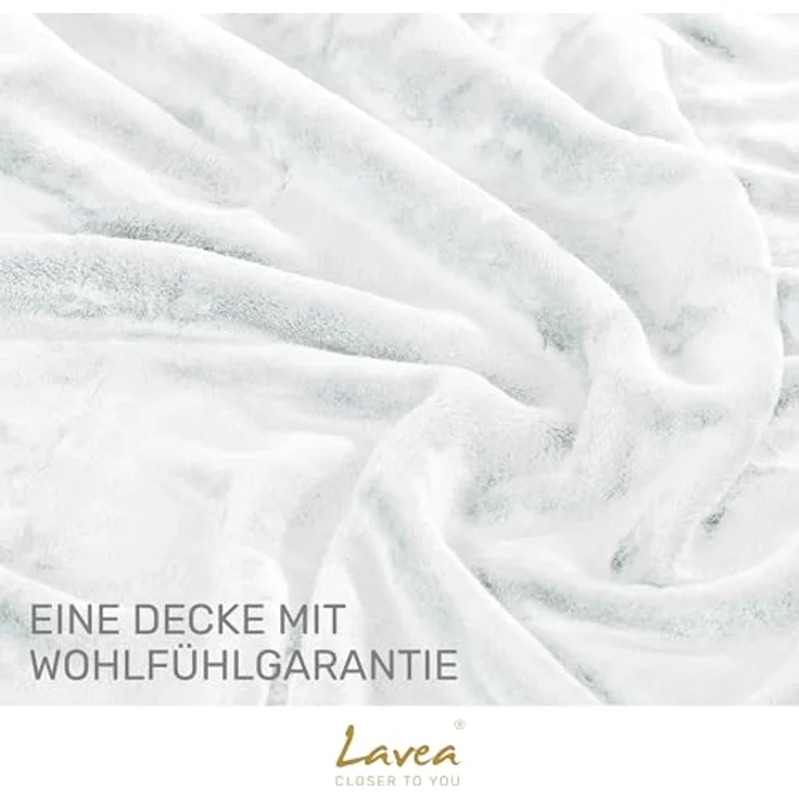 Wohndecke Kuscheldecke, Fleecedecke, Wolldecke flauschig und weich, Lavea, Sofadecke, Atmungsaktiv & Hautfreundlich, Decke – Bild 5
