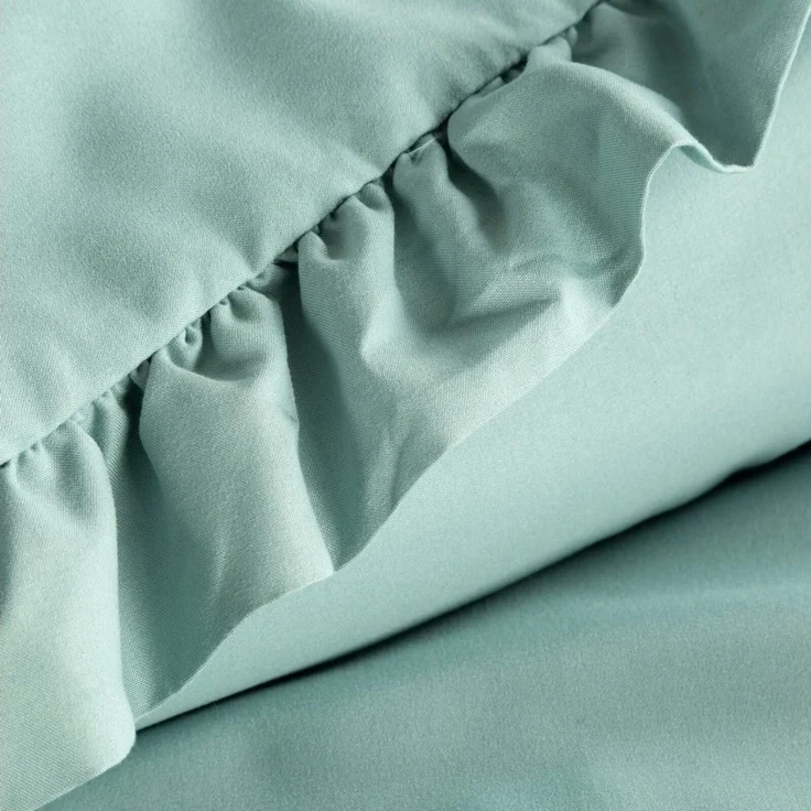 Design91 Bettwäsche, Polyester, 2 teilig, mit Rüschen – Bild 3