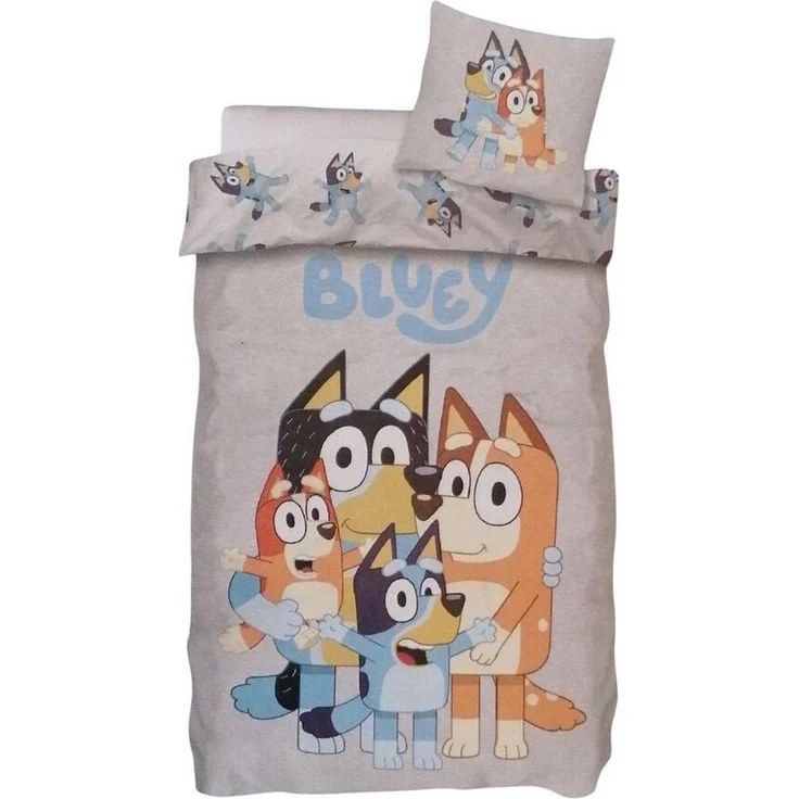 Bluey Bettwäsche Bluey Bettwäsche „Bluey & Bingo“ (wendbar) 140x200 + 70x90, 100 % – Bild 1