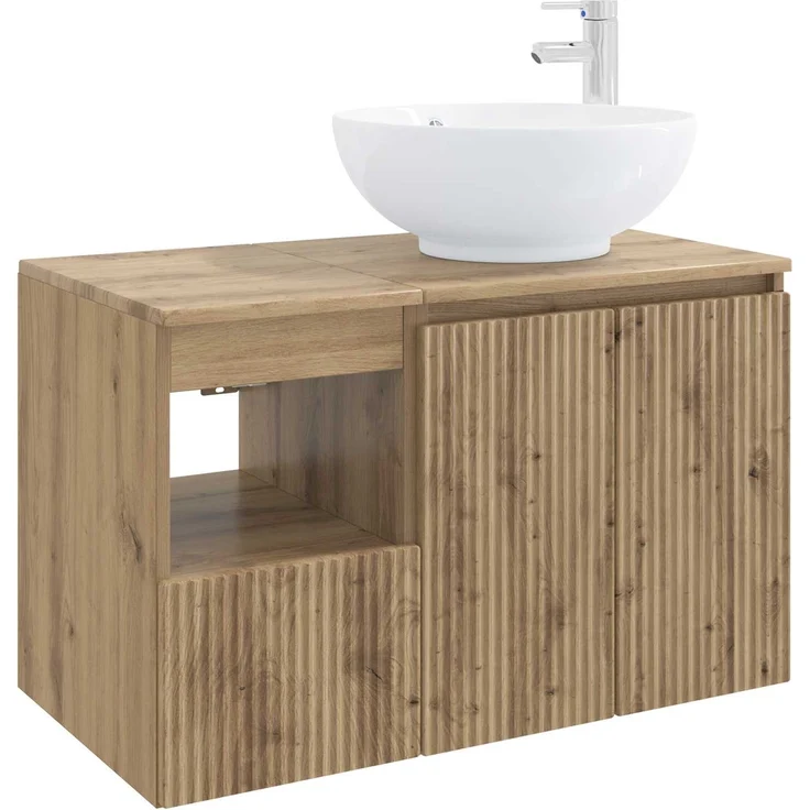 vidaXL Badezimmerschrank-Set 2 stk. Artisan-Eiche 79,5 x 44,5 x 80 cm 3404093 – Bild 2