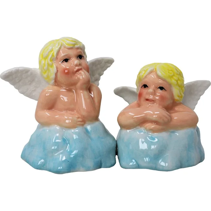 MystiCalls Salz- / Pfefferstreuer Salz- und Pfefferstreuer Engel Cupid Angels Weihnachten, (2-tlg), Mit Magneten verbunden