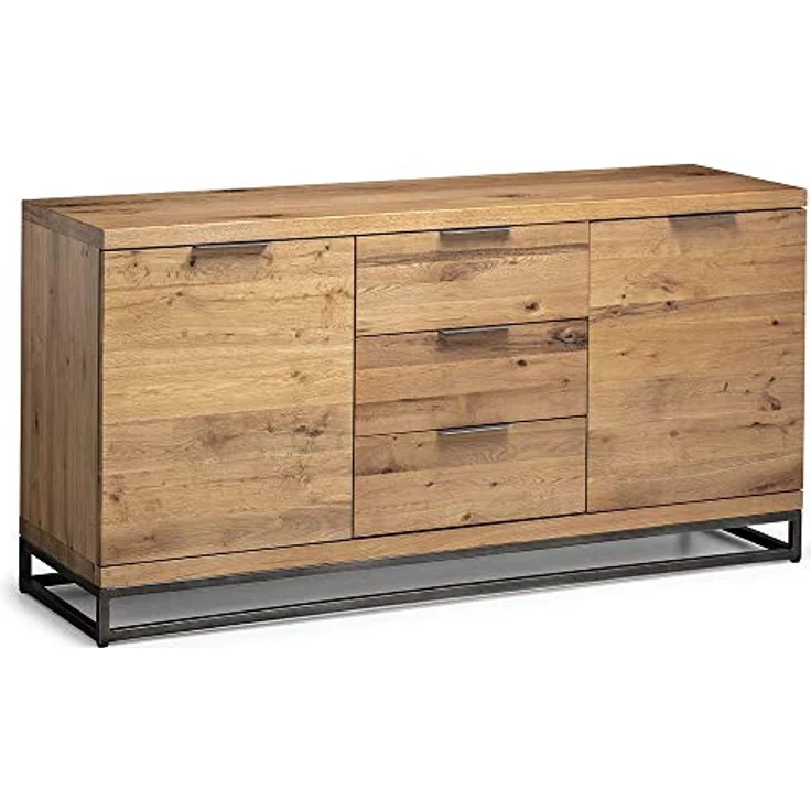 Julian Bowen Brooklyn Sideboard, Eiche/Gunmetal – Bild 6