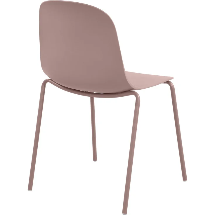 CLP Stapelstuhl Hardin mit ergonomischer Kunststoffschale und stabilem Metallgestell - Farbe:pink – Bild 6
