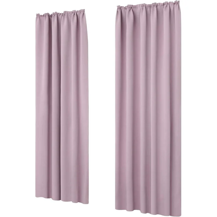 Thermovorhang Blickdichter H200 x B140 cm (2er Pack) Hellpink – Bild 1