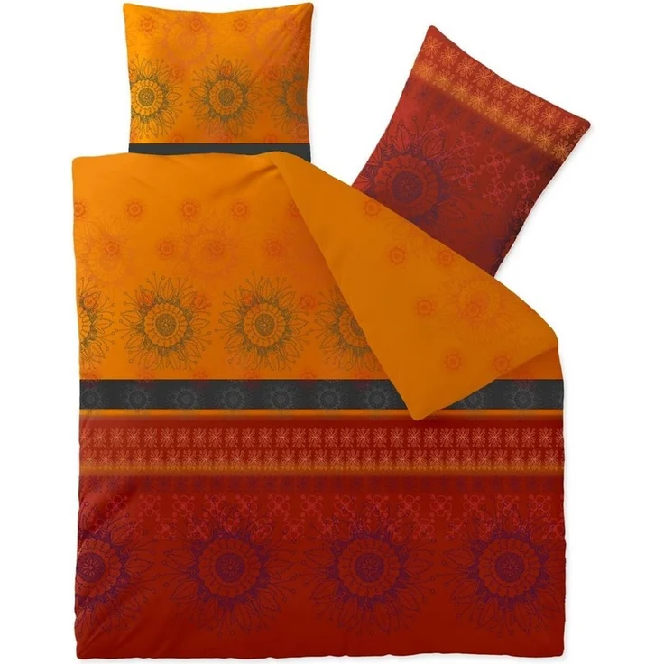 CelinaTex Bettwäsche Fashion Bettgarnitur Renforcé Reißverschluss 200x200cm Legra, Baumwolle, 3 teilig – Bild 1