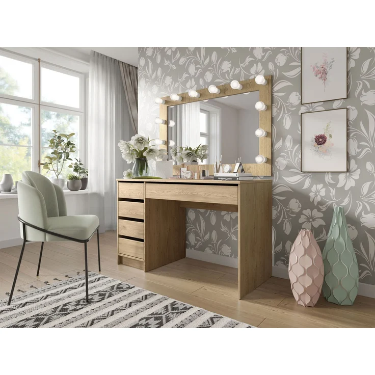 Schreibtisch / Schminktisch Ada (Farbe: Eiche Cremona) – Bild 3