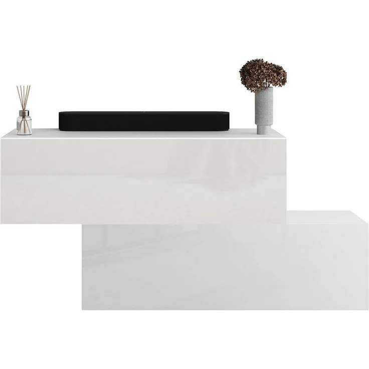 Planetmöbel Garderoben-Set Flur Möbel Garderobe 2x Hängeschrank 100 cm weiß – Bild 5