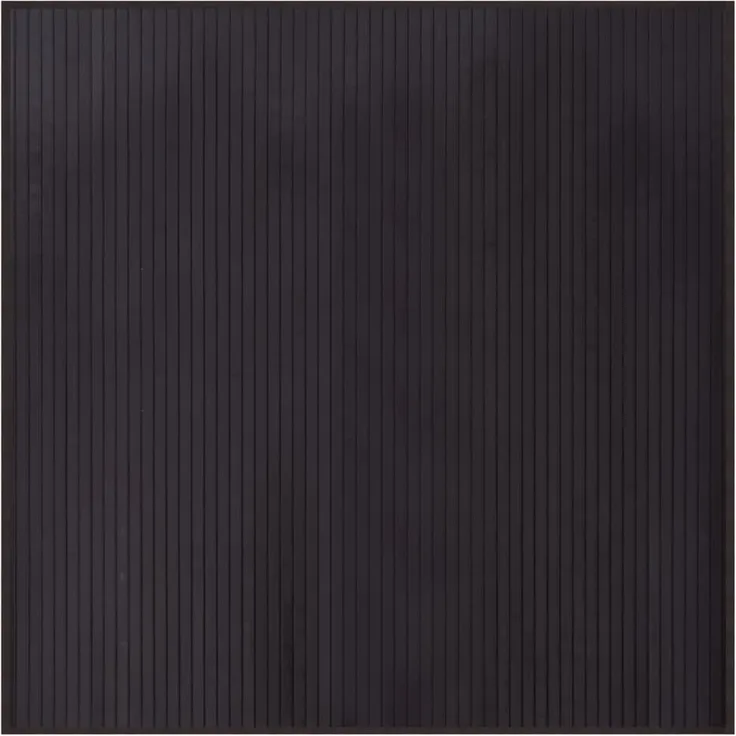 vidaXL Teppich Quadratisch Dunkelbraun 100x100 cm Bambus 376941