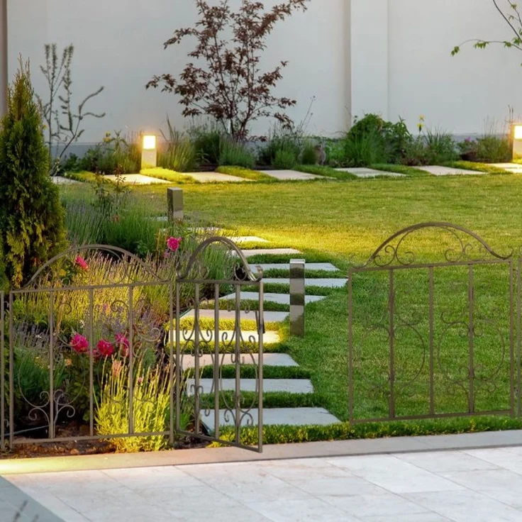 Gartenzaun Bronze 3er Set 10036844 – Bild 5