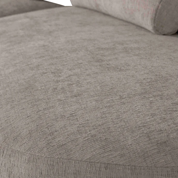 Sofa Batavier 4-Sitzer aus Webstoff, modern halbrund, sandfarben, großzügiges Familiensofa – Bild 7