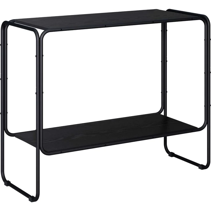vidaXL Sideboard Schwarz Eichen-Optik 93,5 x 38 x 75 cm Holzwerkstoff 8007960 – Bild 2