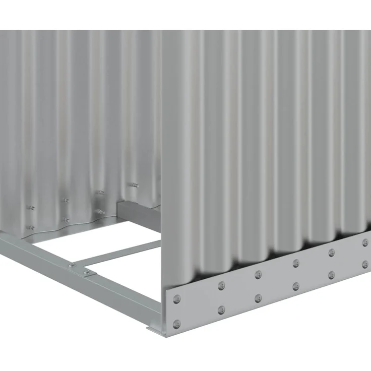 vidaXL Kaminholzunterstand Silbern 40x45x170 cm Verzinkter Stahl 364588 – Bild 6