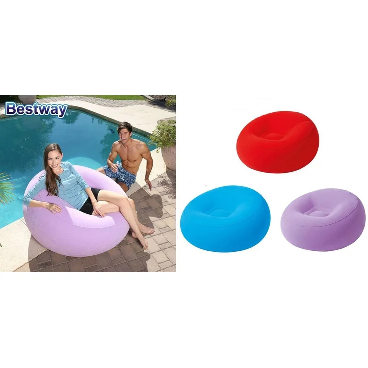 Bestway Sessel aufblasbar Sitzsack Luftsessel Lounge Luftmatratze Fernsehsessel – Bild 2