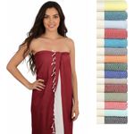 furora HOLIDAY Saunatuch Saunahandtuch Saunatuch Damen + Herren, Hamamtuch groß 100x200 XXL