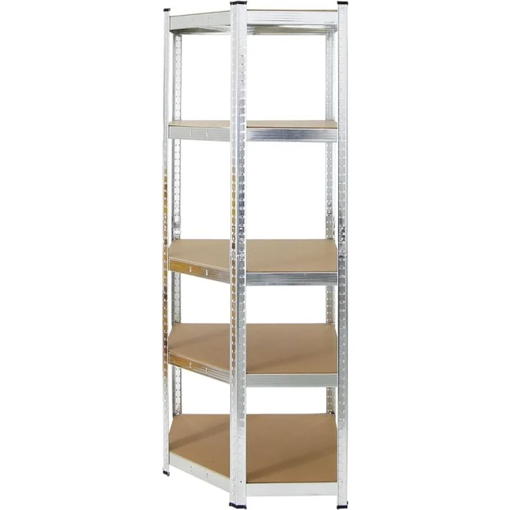 PROREGAL Eckregal Ragnar 1x: 180 x 70 x 40 cm Verzinkt Fachlast 175kg, Kellerregal, Steckregal, Garagenregal, Lagerregal – Bild 7