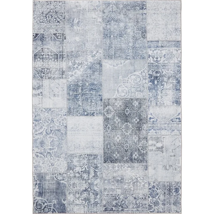 benuta Teppich George, rechteckig, Höhe: 5 mm, Vintage-Look, Kurzflor, Teppich Wohnzimmer, Schlafzimmer, Waschbar – Bild 1