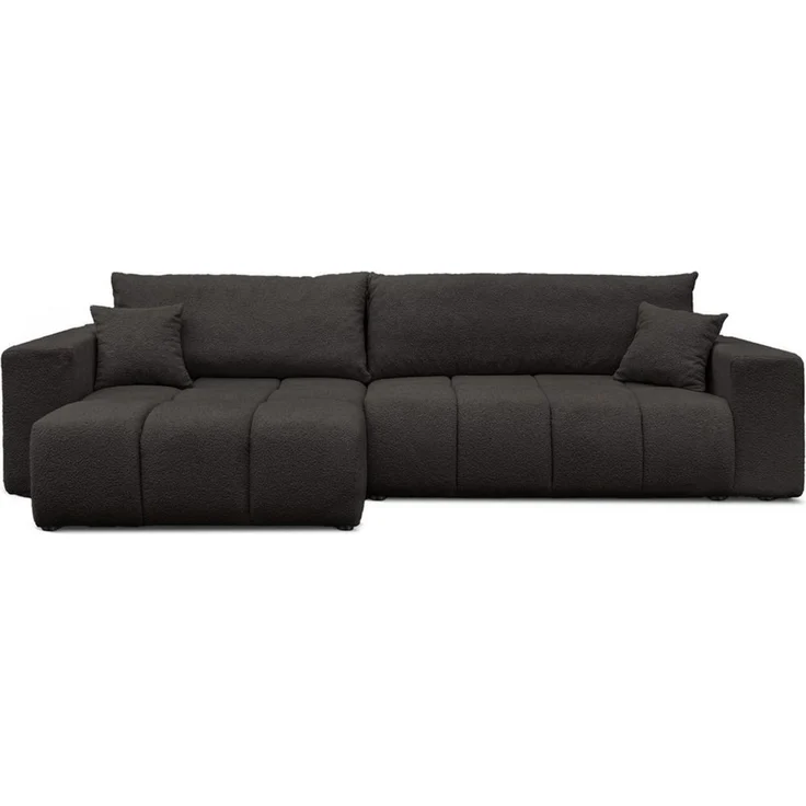 yourhouse24 Ecksofa OFI XL mit tiefer Steppung (278 cm) – Trend-Bouclé, Schlaffunktion, Seite universal – Bild 2