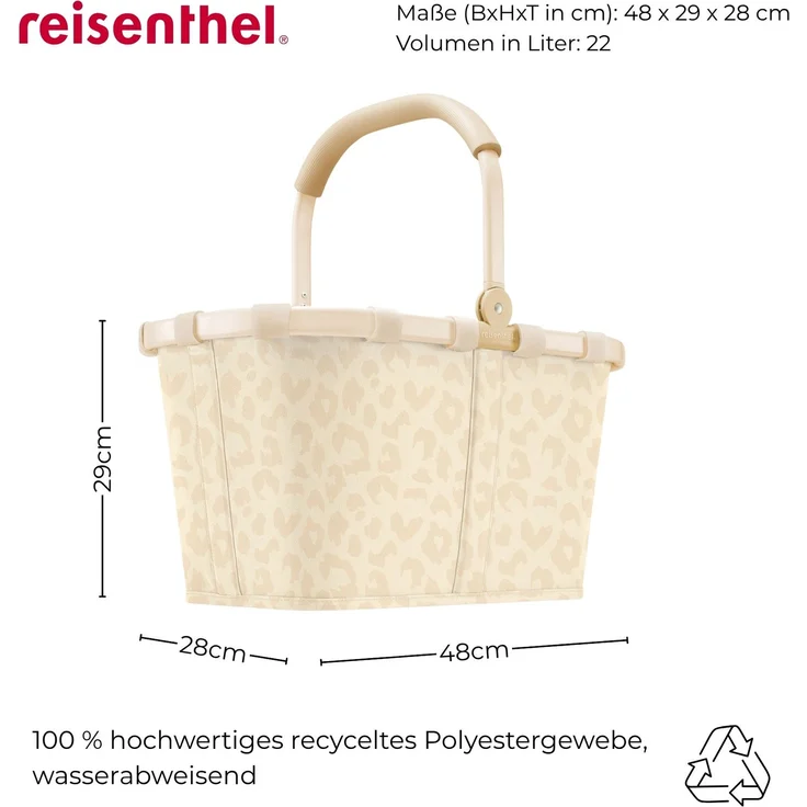 reisenthel bk1043 carrybag leo vanilla Einkaufskorb stabil faltbar – Bild 3
