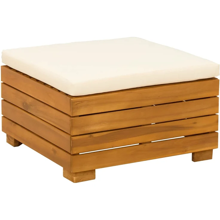 vidaXL Outdoor-Sofagarnitur mit Kissen 8 Stück Braun Massivholz Akazie 3403098 – Bild 6