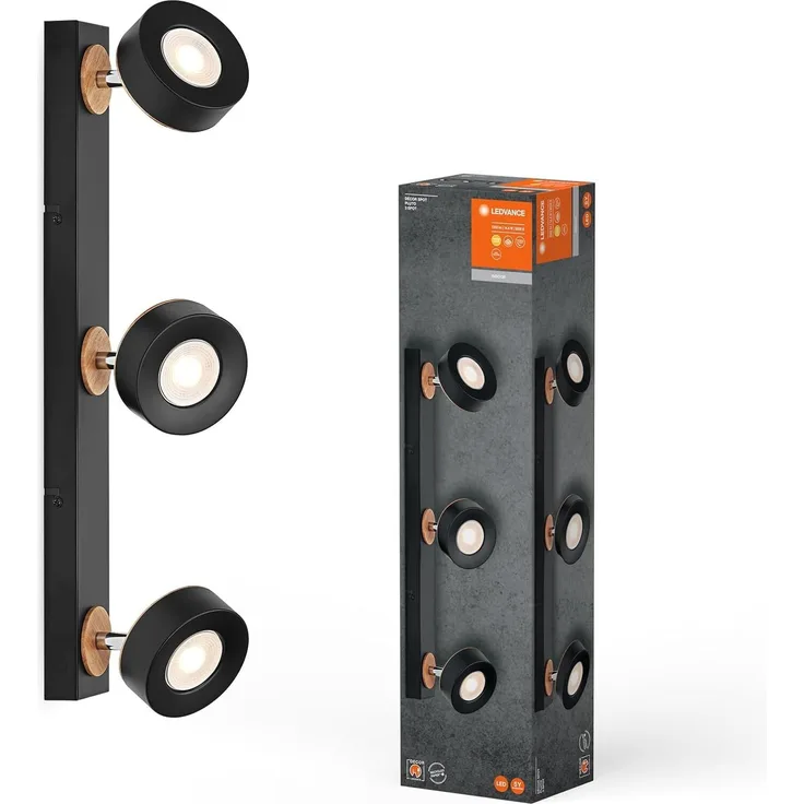 LEDVANCE Decor Spot Pluto Schwarz 3 Spot
