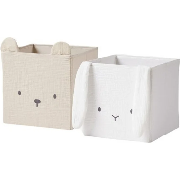 vertbaudet Aufbewahrungsbox 2er-Set Kinderzimmer Aufbewahrungsboxen – Bild 2