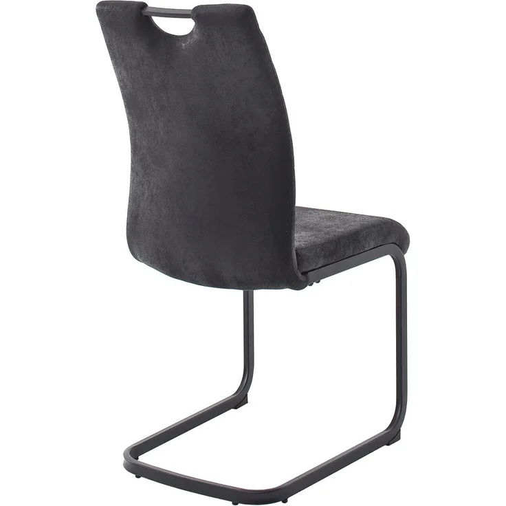 4er Set Freischwinger Stuhl Bilbao | anthrazit