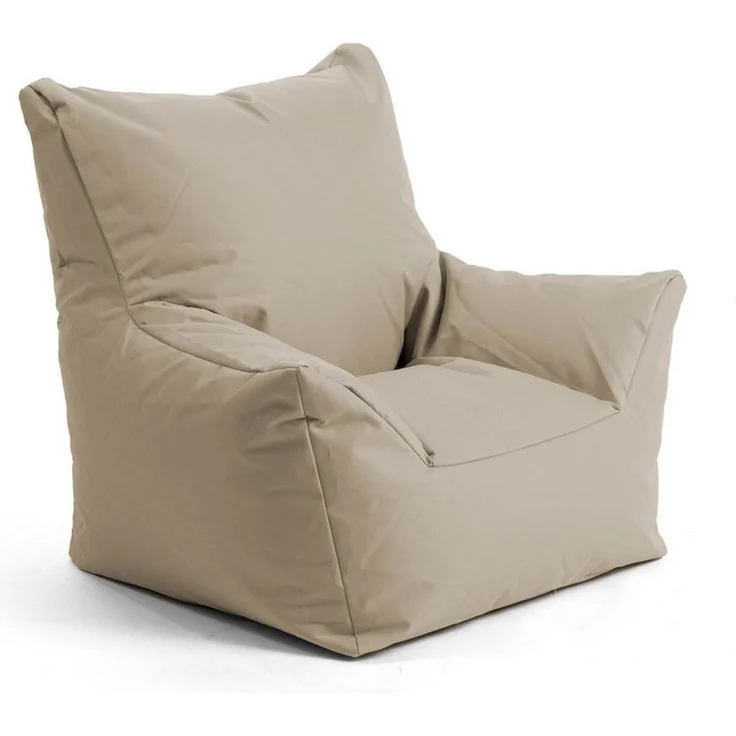 mokebo Kindersessel Der Pausenheld (aus wasserabweisenden Stoff Beige-Khaki), Kinder Sitzsack, Lesesessel, Bodenkissen fürs Kinderzimmer – Bild 5